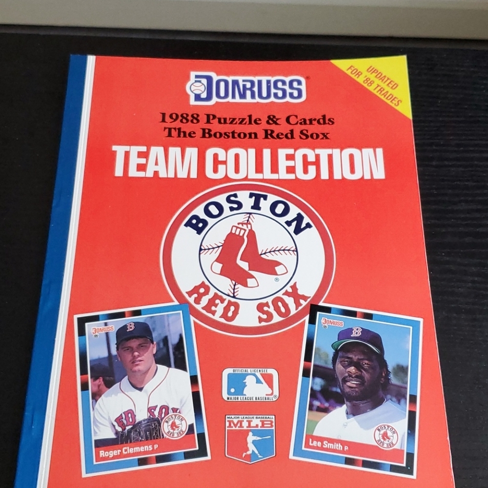 BOSTON RED SOX 1988 PUZZLE AND  CARD COLLECTION NEW